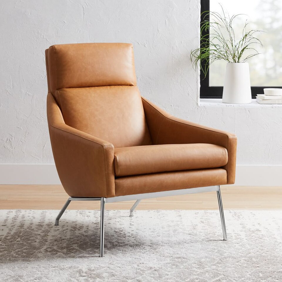 Austin Leather Armchair West Elm UK